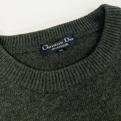 Dior Vintage One Point Logo Nep Knit Sweater One — view 5
