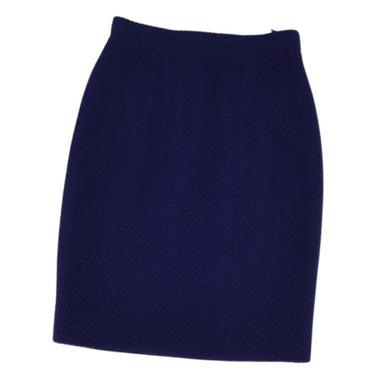 Vintage Chanel Skirt Wool Tweed Bottom