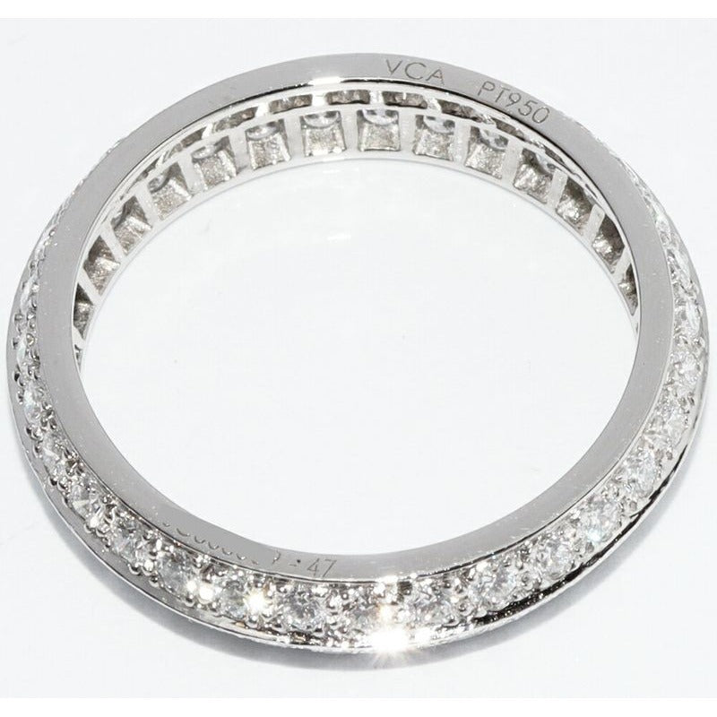 Van Cleef & Arpels Pt950 Couture Eternity Ring With 66 Diamonds — view 4