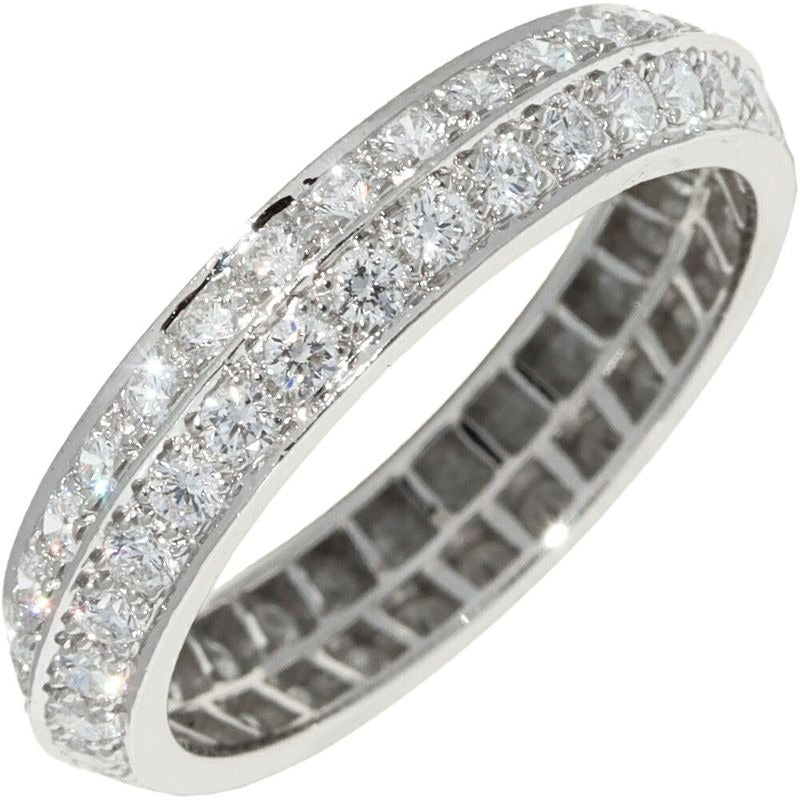 Van Cleef & Arpels Pt950 Couture Eternity Ring With 66 Diamonds