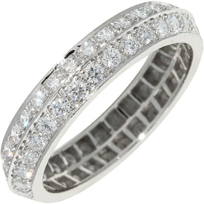 Van Cleef & Arpels Pt950 Couture Eternity Ring With 66 Diamonds