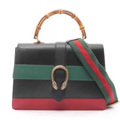 Gucci Handbag Bamboo Dionysus Black Leather