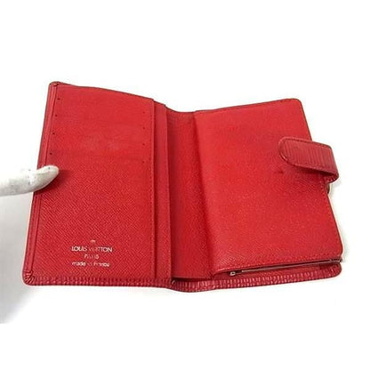 Louis Vuitton Bifold Wallet Porte Monnaie Viennois M6324 E Rouge Epi — view 4