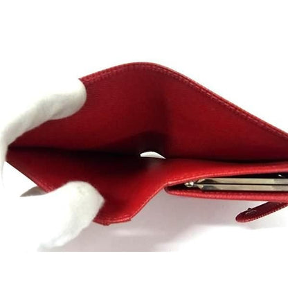 Louis Vuitton Bifold Wallet Porte Monnaie Viennois M6324 E Rouge Epi — view 5