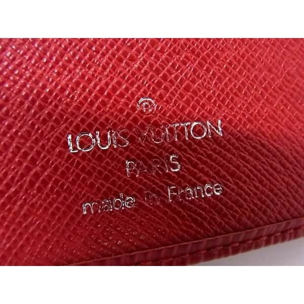 Louis Vuitton Bifold Wallet Porte Monnaie Viennois M6324 E Rouge Epi — view 7
