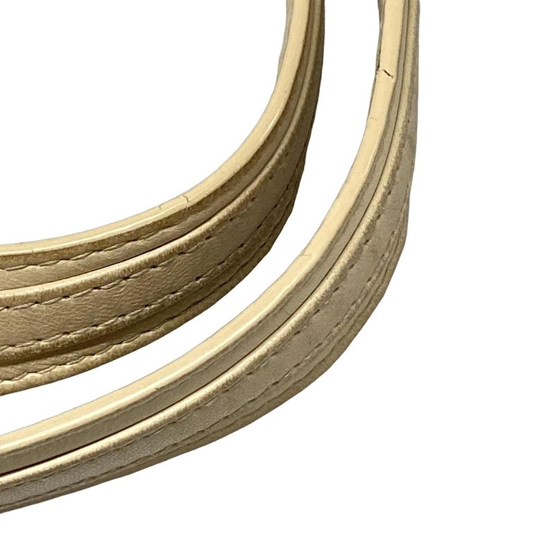 Dior/christian Dior Tote Bag Canage Stitch Ivory Chain Shoulder/silver Hardware