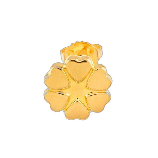 Tiffany & Co Crown of Heart Earrings 18k YG Yellow Gold 750 Only Pierced