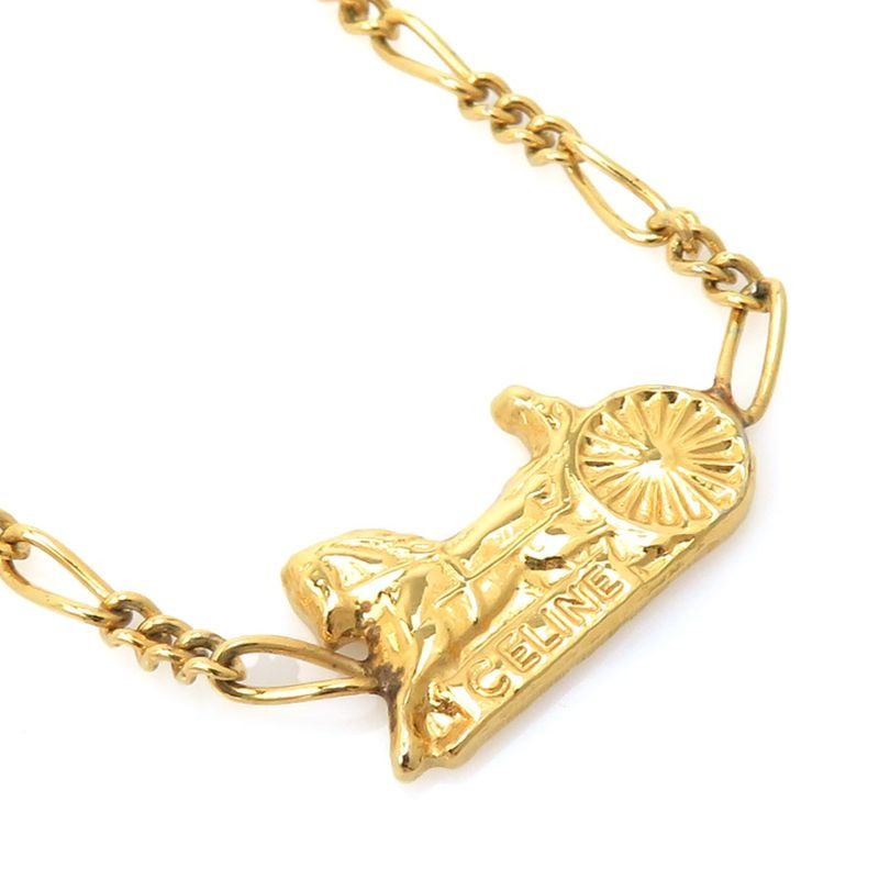 Celine Figaro Chain Gold Necklace