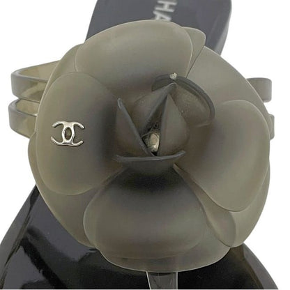 Chanel Sandals Black Camellia — view 6