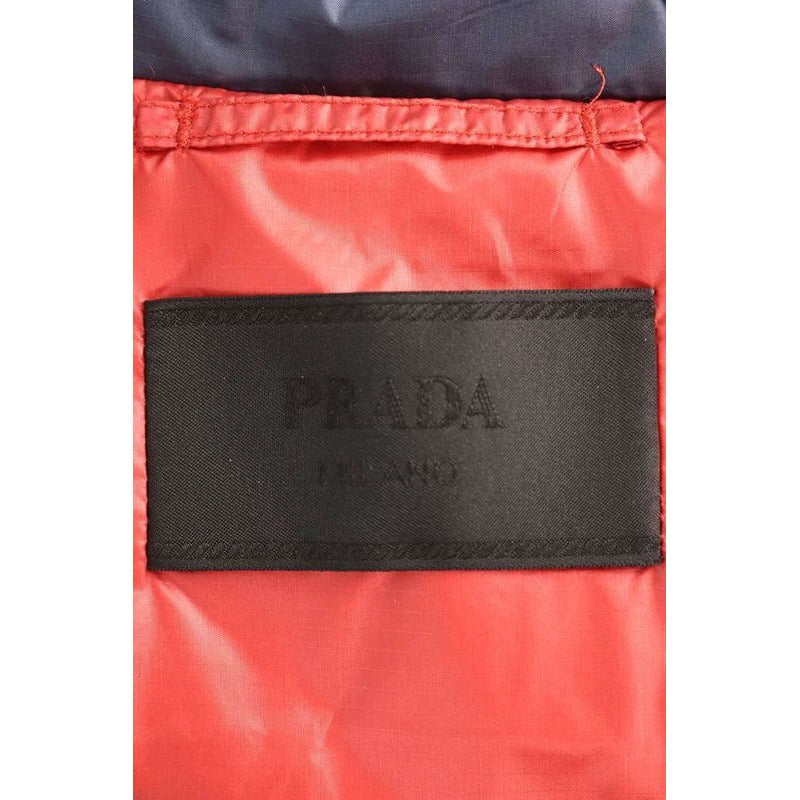 Prada Sgb 857 Triangle Logo Plate Nylon Hooded Coat Down Jacket Men 46 — view 3