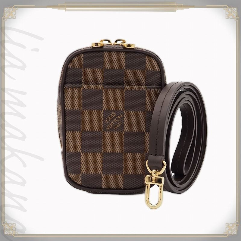 Louis Vuitton Etui Okapi PM Damier Ebene Canvas Mini Pouch Multi Small