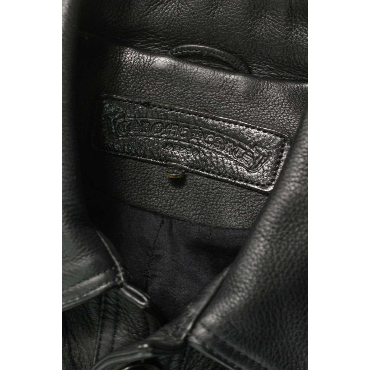 Chrome Hearts Hunting Jacket Crow Button Leather — view 3