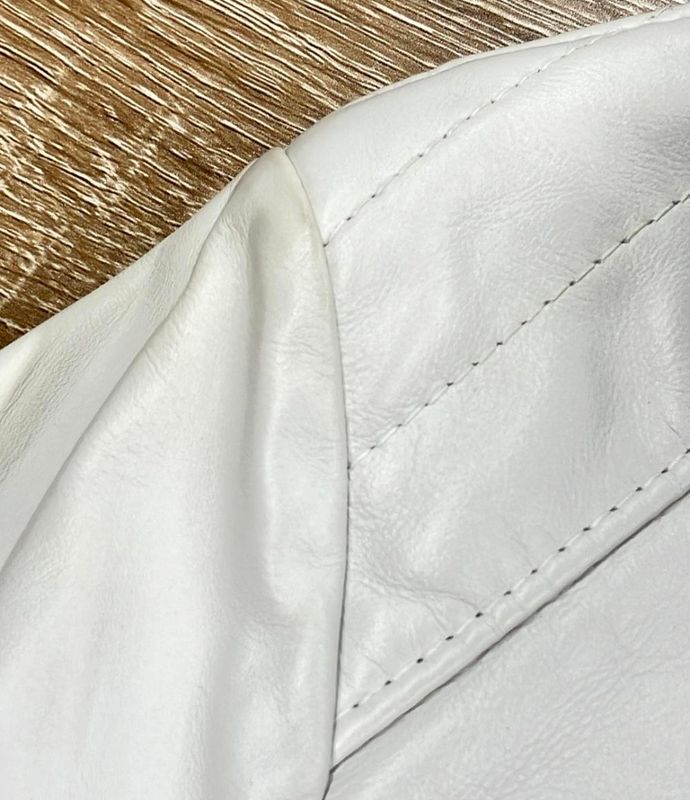 Celine Calfskin Leather Double Riders Jacket Women's Size 36 (S) Celine