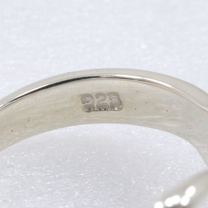 Tiffany & Co Triple Heart Silver 925 Size 10.5 Ladies' 2.8g Ring