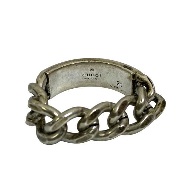 Gucci 678711 Ring Chain Ring Accessories Jewelry Small Item Logo Sv925 Silver