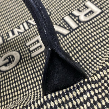 Saint Laurent Paris Rive Gauche Tote Bag 499290 Ivory And Black Leather