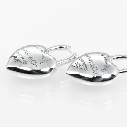 Tiffany & Co Return To Tiffany & Co Full Heart 925 Silver Ladies 21.82g Earrings