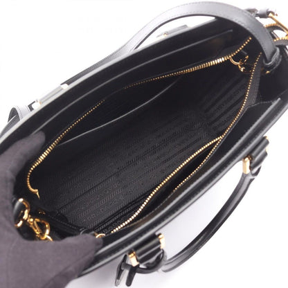 Prada Handbag Saffiano Black Leather 2-Way — view 3