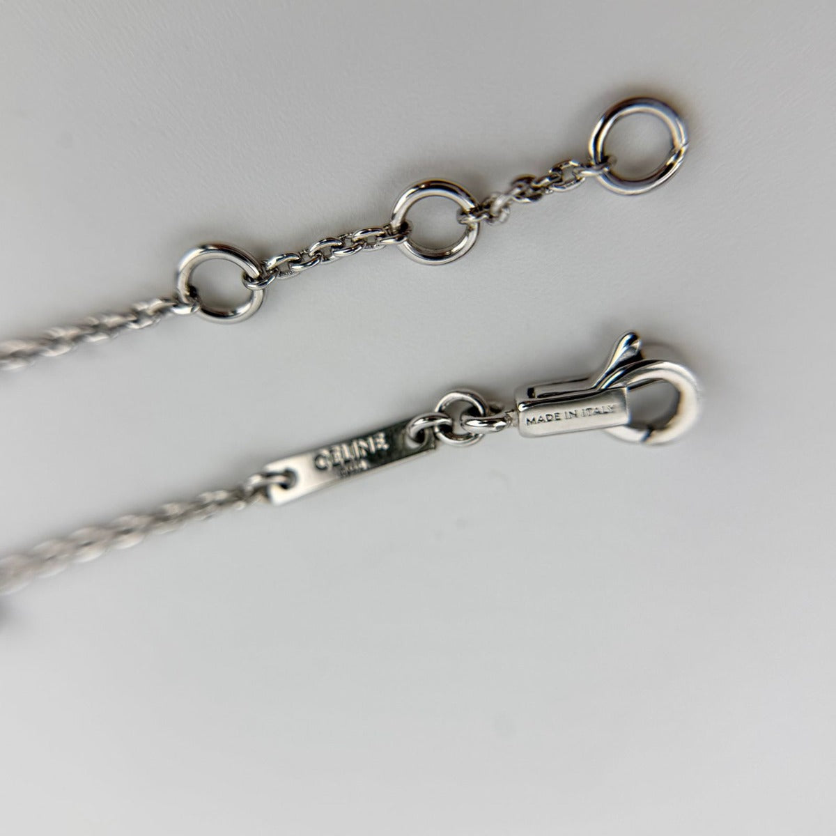 Celine Logo Triomphe Bracelet Silver Vintage — view 4