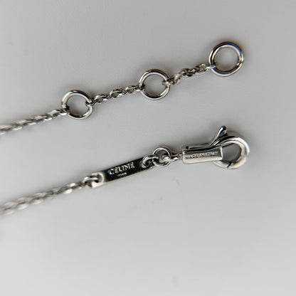 Celine Logo Triomphe Bracelet Silver Vintage — view 5