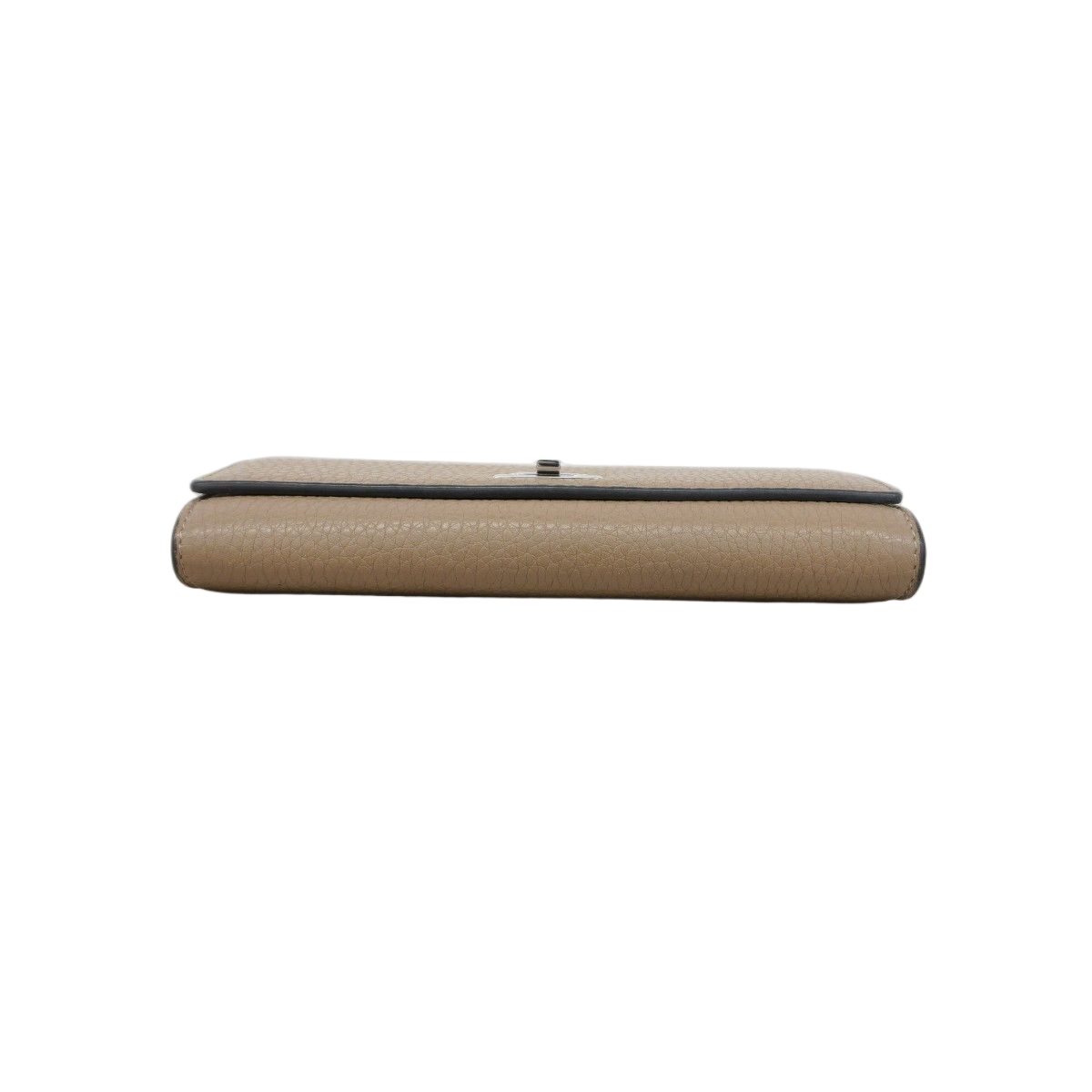 Fendi Wallet Peekaboo Leather Beige Silver — view 2