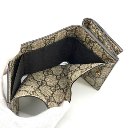 Gucci X Balenciaga Collaboration Compact Wallet Trifold Wallet GG Supreme