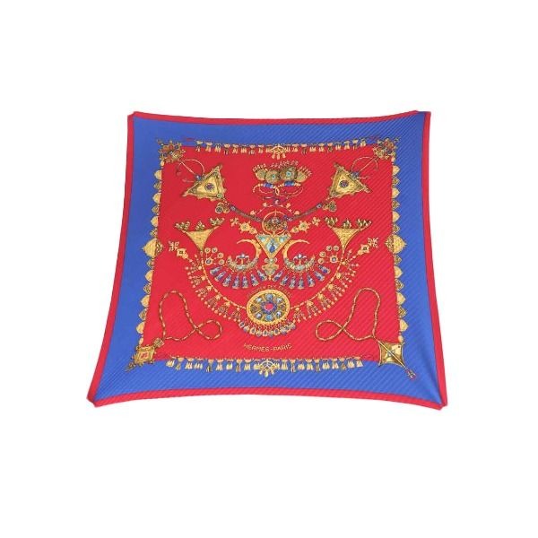 Hermes Pleated Carre Scarf Papules Des Sables Desert Accessories