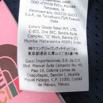 Gucci X The North Face 22SS 671462 Logo Print Hoodie Zip Hoodie Red Blue XXL