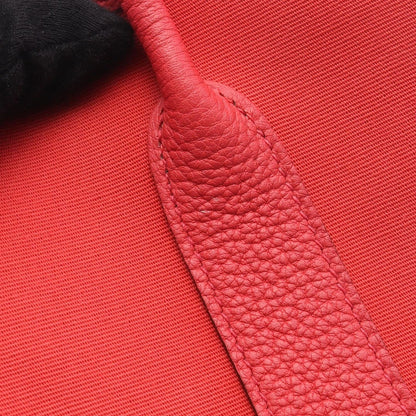 Hermes Tote Garden Party TPM Bougainvillea Leather Canvas Red — view 6