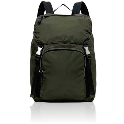 Prada Backpack Khaki Green Mimetico Tessuto