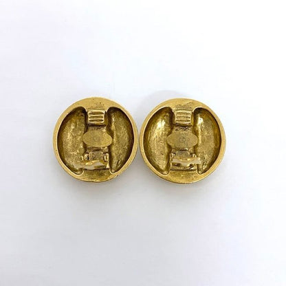 Chanel Earrings Gold Coco Mark GP