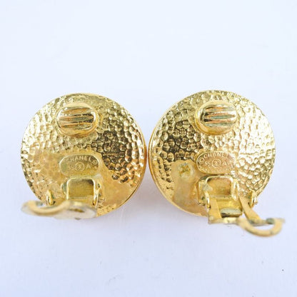 Chanel Gold Plated And Faux Pearl Ladies 22.6g Earrings