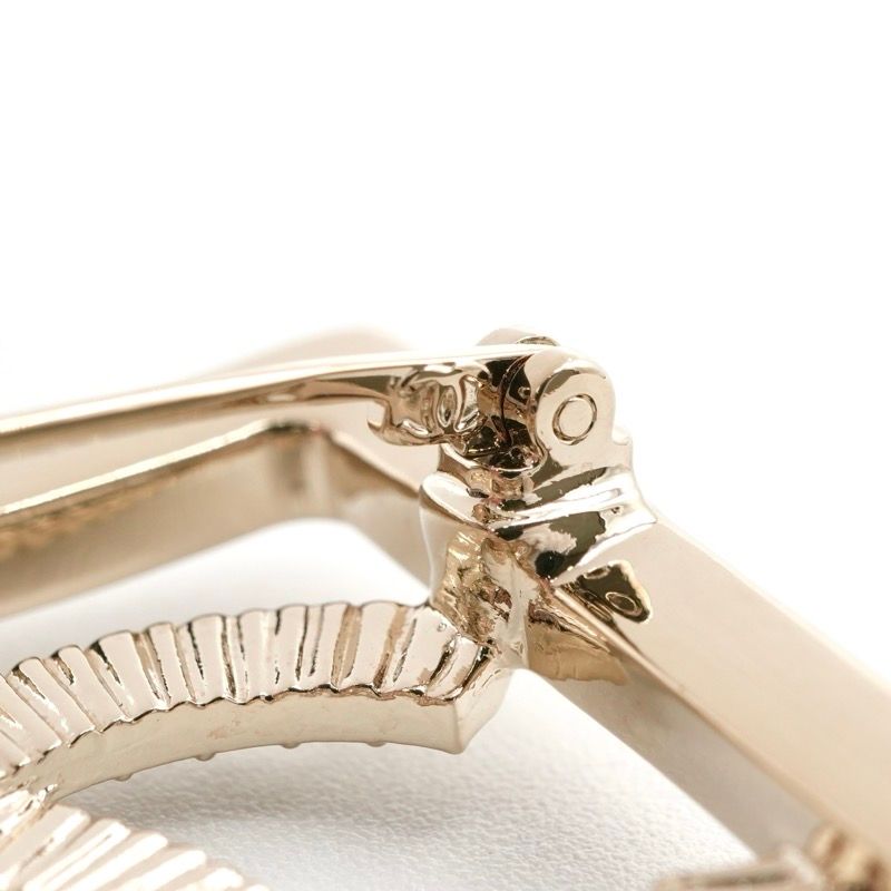 Chanel Brooch Corsage Gold Coco Mark Rhinestone Square