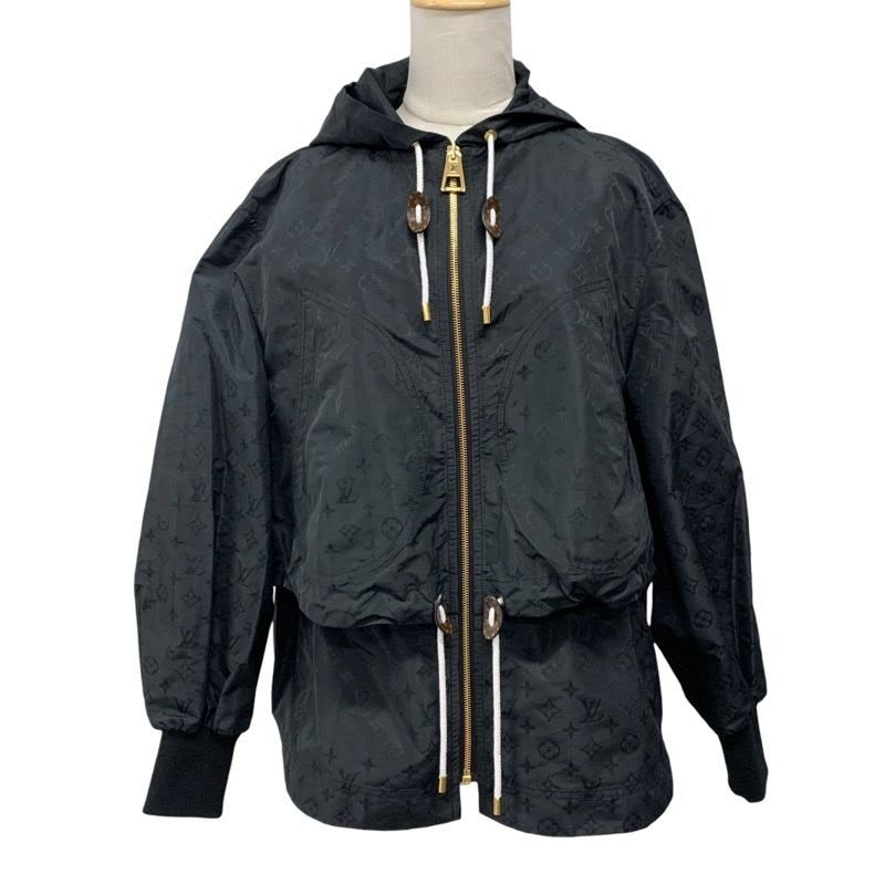 Louis Vuitton Monogram Outer Hoodie Jacket Black