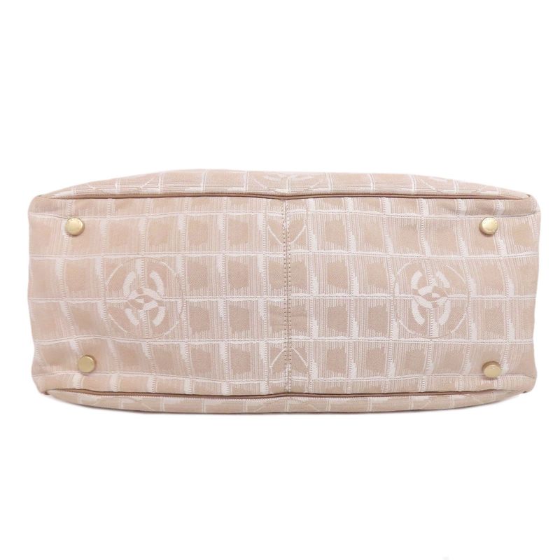 Chanel New Travel Line MM Tote Bag Nylon Jacquard Women