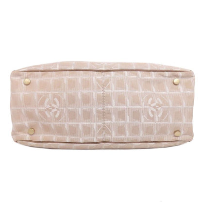 Chanel New Travel Line MM Tote Bag Nylon Jacquard Women