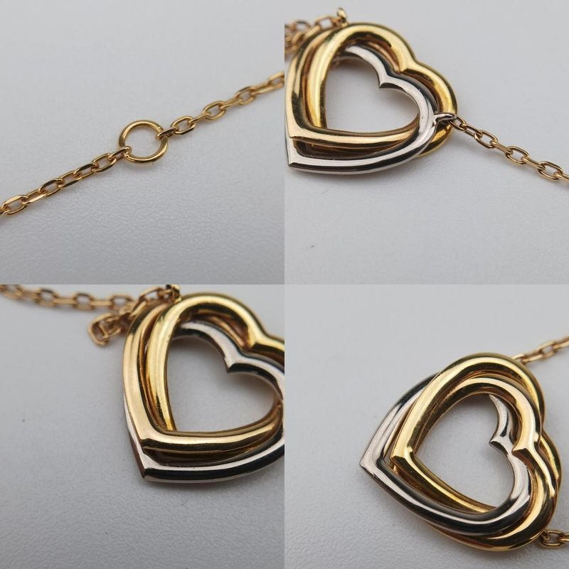Cartier Trinity Heart Gold And White Togo Old And Rose Gold Au750 B7061100