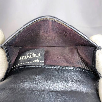 Fendi Trifold Wallet Black Brown Fize 8m0395