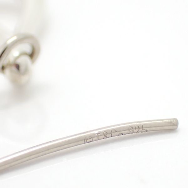 Tiffany & Co Open Tea Dos Lop Earrings 925 Silver Peretti Box Tiffany & Co T&co