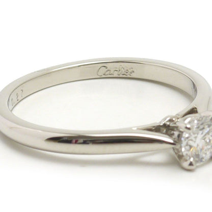 Cartier Solitaire Diamond Ring #50 Pt950 0.27ct