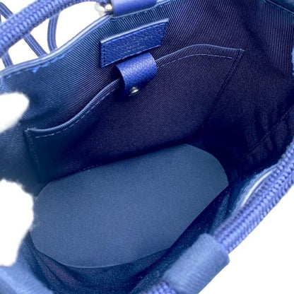 Louis Vuitton Shoulder Bag Randonnee PM Monogram Bandana Blue White Silver