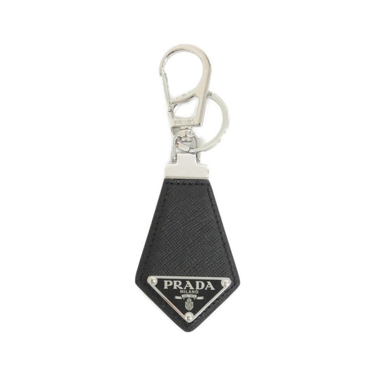 Prada Key Ring Silver Nero