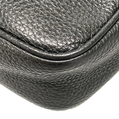 Gucci Shoulder Bag Double G 347994 Black Leather