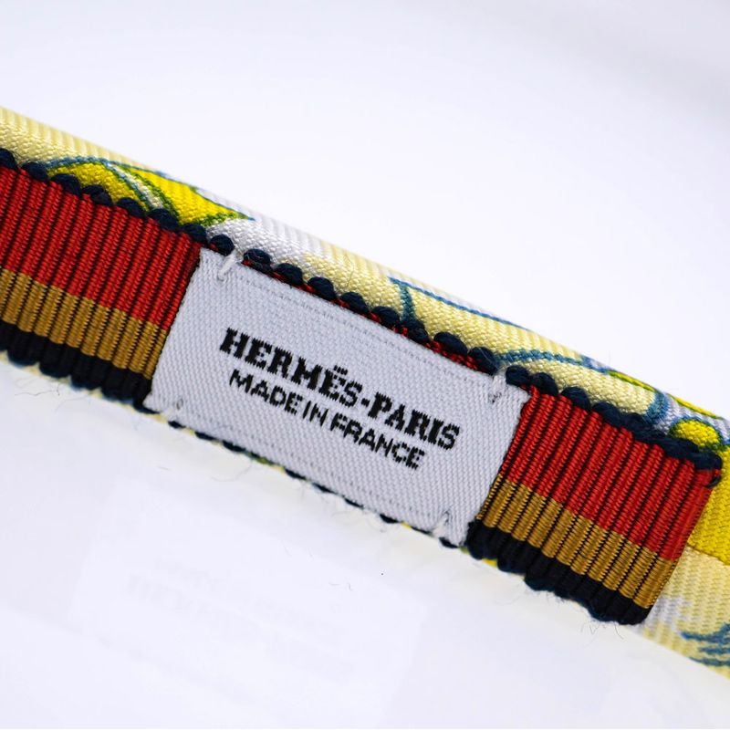 Hermes Headband Elsa Silk Yellow Accessories — view 6