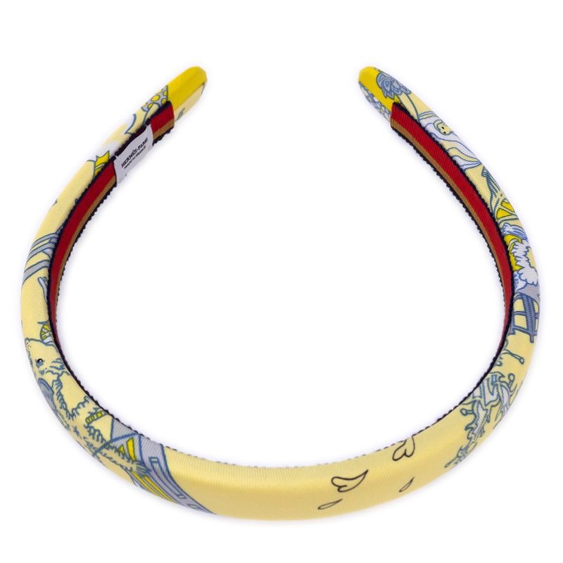 Hermes Headband Elsa Silk Yellow Accessories