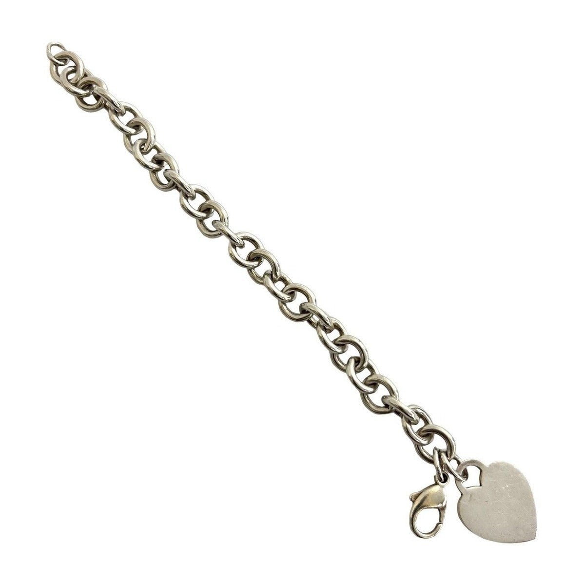 Tiffany & Co Heart Tag Bracelet Chain Bangle — view 6
