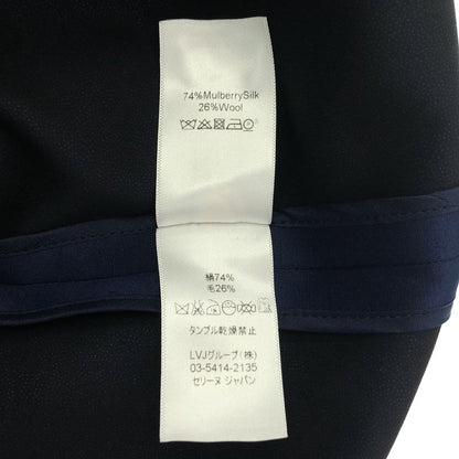 Celine - Phoebe Period Silk Wool Stand Collar Skipper Dress