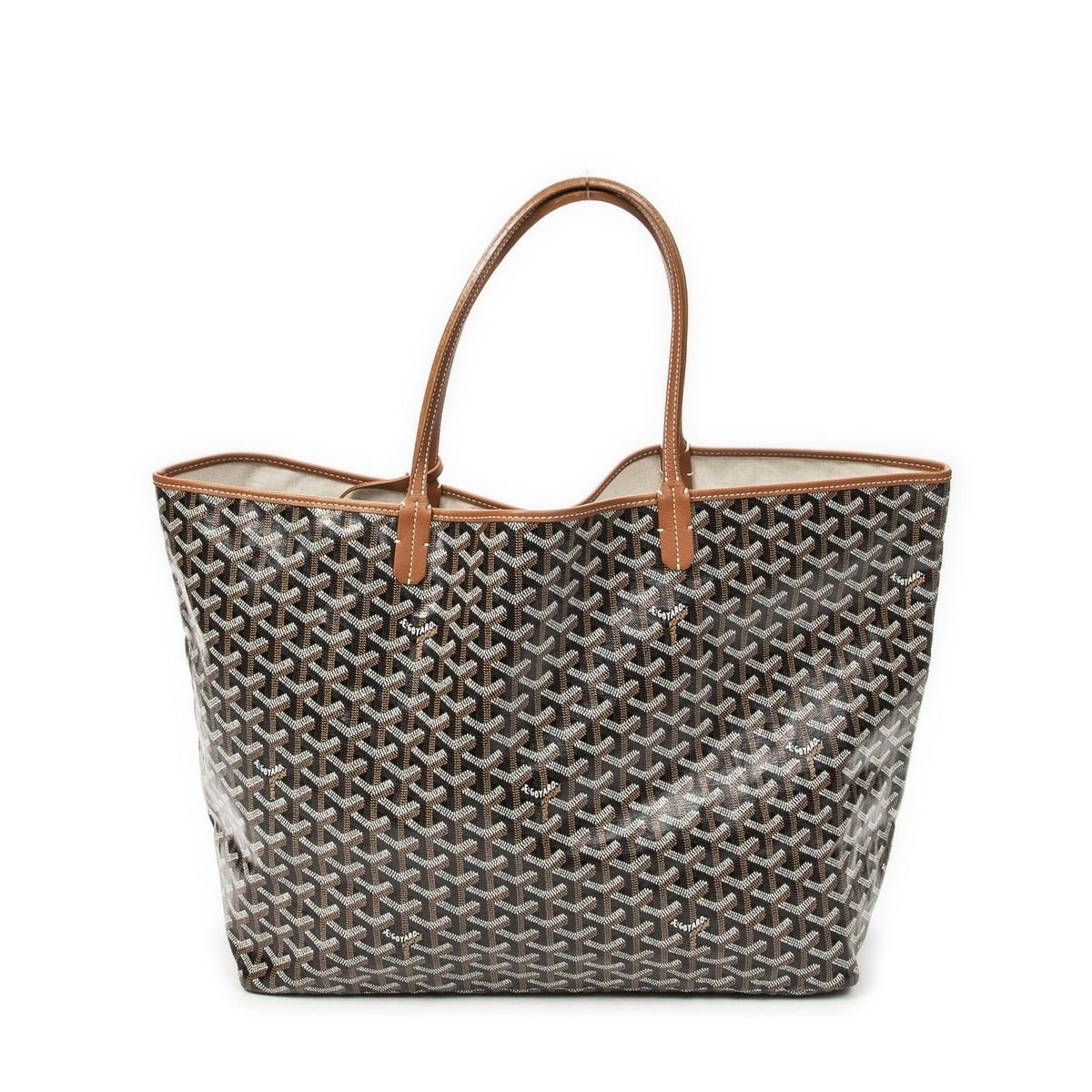 Goyard St Louis Brown Rudin Canvas Messenger Bag — view 5