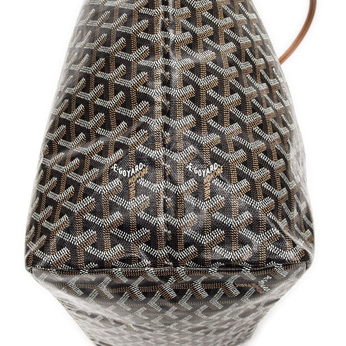 Goyard St Louis Brown Rudin Canvas Messenger Bag — view 7