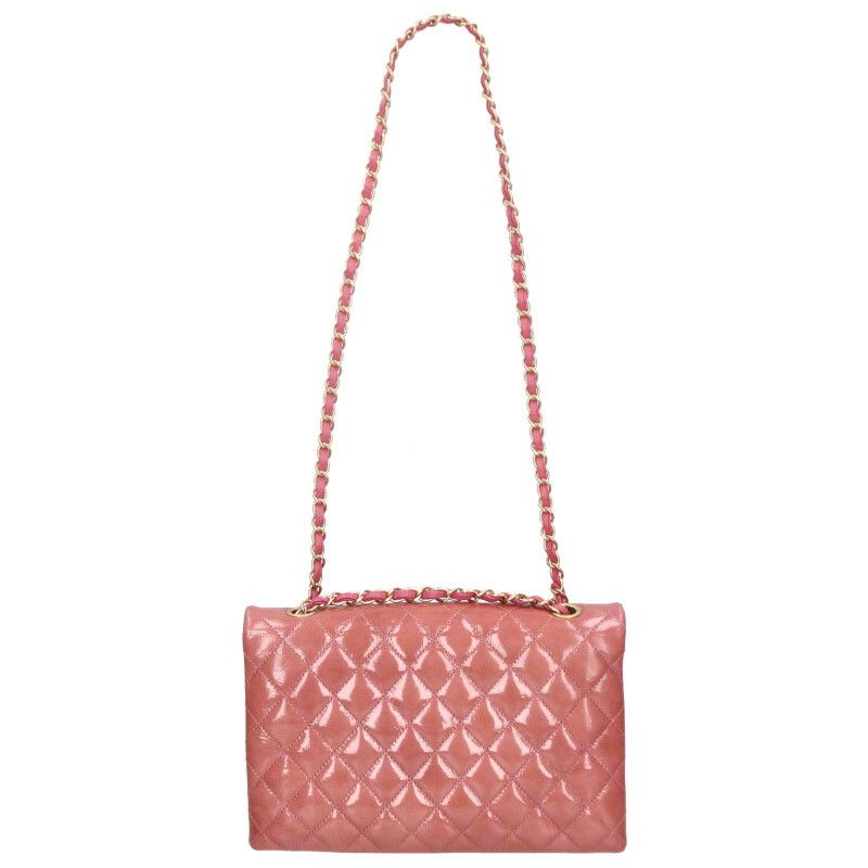 Chanel Patent Quilted Shoulder Bag Women